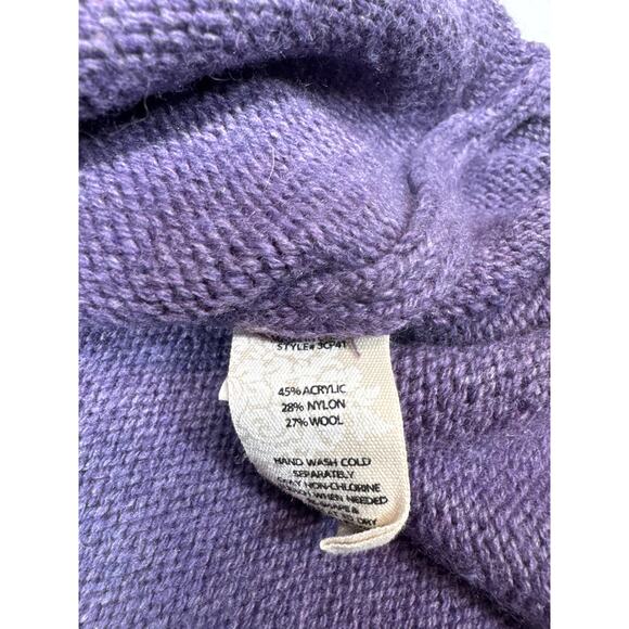 Soft Surroundings Sydney Sweater Flared Cable Pullover Wool Blend Size Petite XS - Picture 4 of 5